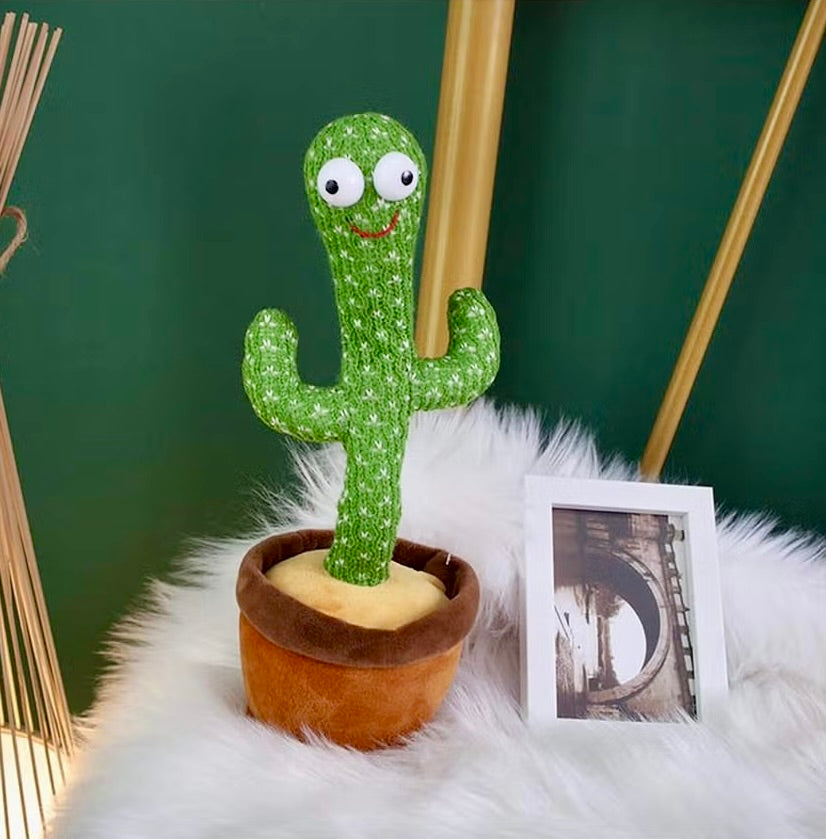 Electric Dancing Plant Cactus Plush Stuffed Toy - With Music For Kids