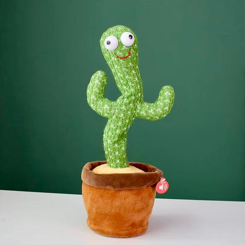 Electric Dancing Plant Cactus Plush Stuffed Toy - With Music For Kids